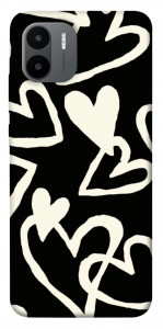 Чехол Black and white hearts для Xiaomi Redmi A1+