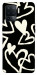 Чехол Black and white hearts для Oppo Reno 5 Lite
