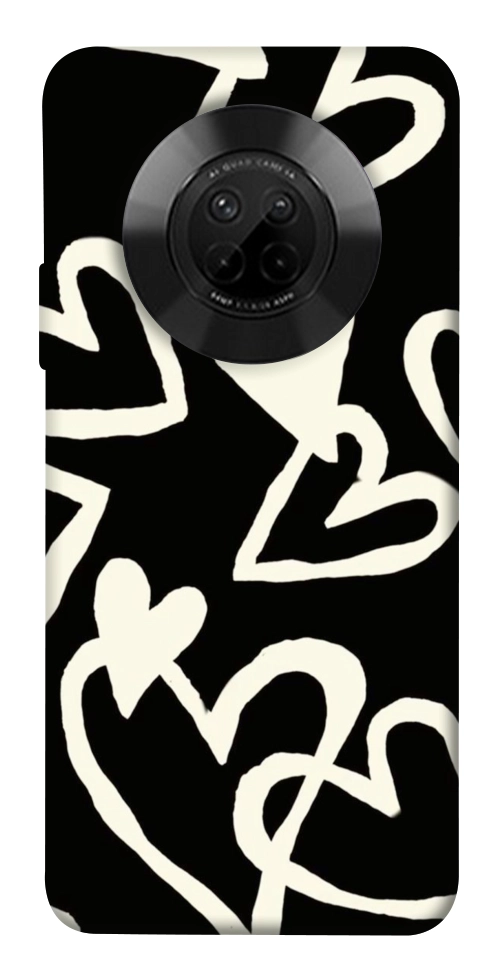 Чехол Black and white hearts для Huawei Y9a