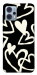 Чехол Black and white hearts для Motorola Moto G23