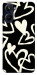 Чехол Black and white hearts для Realme 10 4G