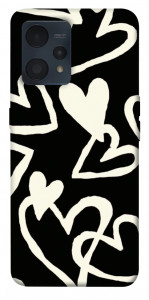 Чохол Black and white hearts для Realme 9 Pro+
