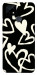 Чехол Black and white hearts для Realme C21