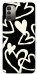 Чохол Black and white hearts для Nokia G11
