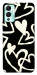 Чехол Black and white hearts для Infinix Hot 12 Play