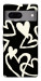 Чехол Black and white hearts для Google Pixel 7