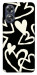Чехол Black and white hearts для Oppo A17