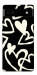 Чехол Black and white hearts для Google Pixel 6A