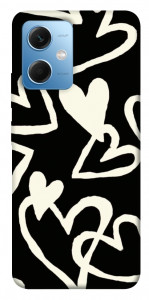 Чехол Black and white hearts для Xiaomi Poco X5