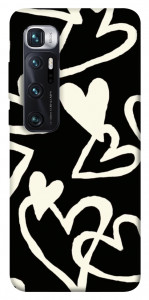 Чохол Black and white hearts для Xiaomi Mi 10 Ultra