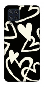 Чехол Black and white hearts для Galaxy M32