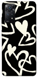 Чехол Black and white hearts для Xiaomi Redmi Note 12 Pro