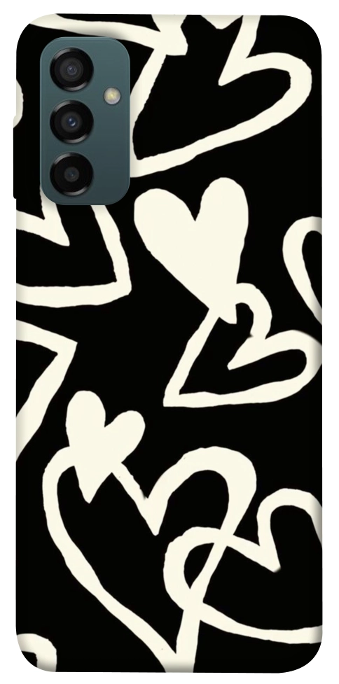 Чехол Black and white hearts для Galaxy M14 5G