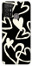 Чехол Black and white hearts для ZTE Blade A52