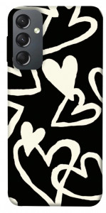 Чехол Black and white hearts для Galaxy A24 4G