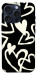 Чехол Black and white hearts для iPhone 15 Pro