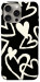 Чехол Black and white hearts для iPhone 15 Pro Max