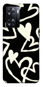 Чохол Black and white hearts для OnePlus Nord N20 SE