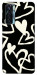 Чехол Black and white hearts для TECNO Camon 17 Pro
