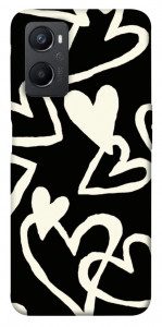 Чохол Black and white hearts для Oppo A36