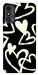 Чехол Black and white hearts для ZTE Blade A53