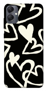 Чохол Black and white hearts для Galaxy A05