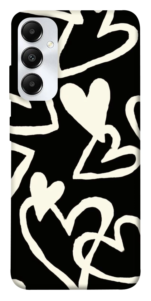 Чехол Black and white hearts для Galaxy A05s