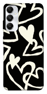 Чохол Black and white hearts для Galaxy A05s