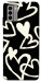 Чехол Black and white hearts для Nokia G22