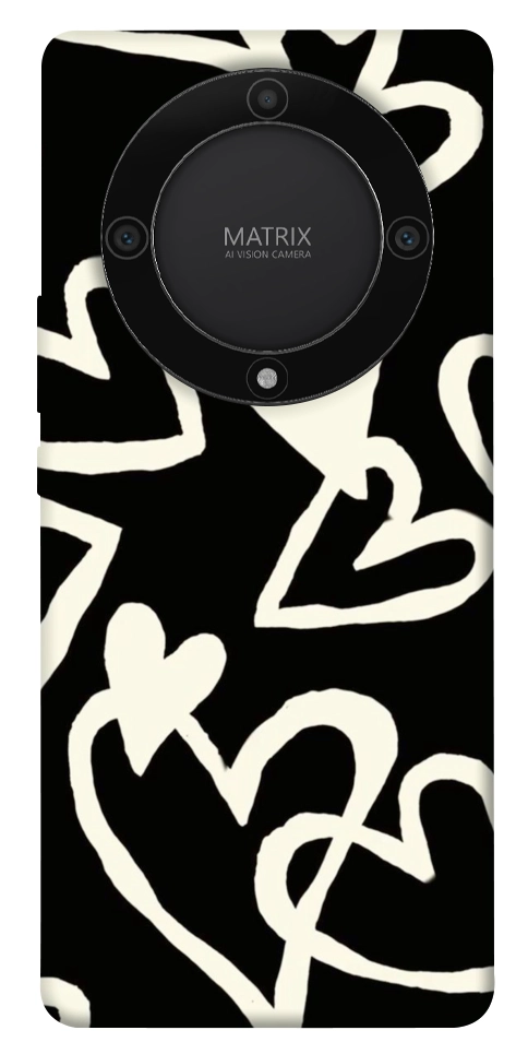Чехол Black and white hearts для Huawei Magic5 Lite