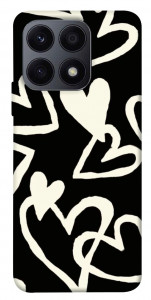 Чехол Black and white hearts для Huawei Honor X8a