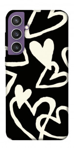 Чехол Black and white hearts для Galaxy S23 FE