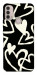 Чехол Black and white hearts для Motorola Moto E30