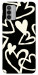 Чехол Black and white hearts для Nokia G42