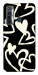 Чехол Black and white hearts для TECNO Camon 17