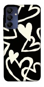 Чехол Black and white hearts для Samsung Galaxy A15