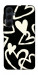 Чехол Black and white hearts для Galaxy A55