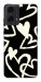 Чохол Black and white hearts для Motorola Moto G04