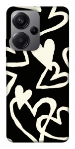 Чехол Black and white hearts для Xiaomi Redmi Note 13 Pro+