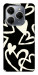 Чехол Black and white hearts для TECNO Spark 20 Pro