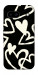 Чохол Black and white hearts для Google Pixel 8a