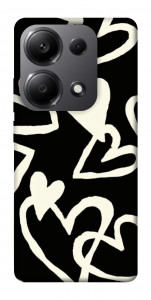 Чехол Black and white hearts для Xiaomi Redmi Note 13 Pro 5G