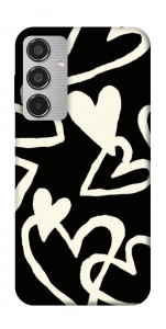 Чехол Black and white hearts для Galaxy M35 5G