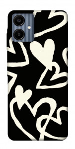 Чохол Black and white hearts для Galaxy A06