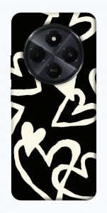 Чехол Black and white hearts для Xiaomi Poco C75
