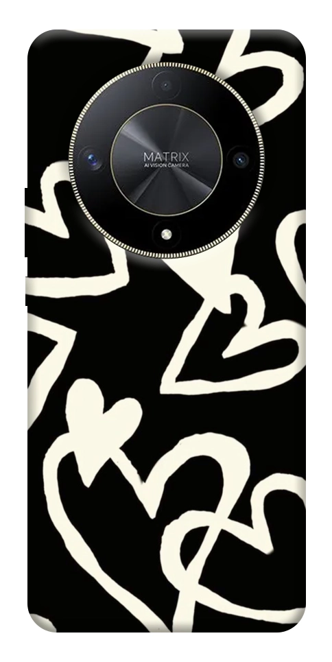 Чехол Black and white hearts для Huawei Magic6 Lite