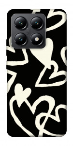 Чехол Black and white hearts для Xiaomi 14T