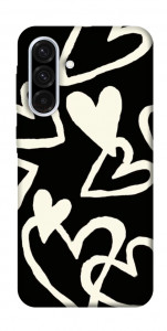 Чохол Black and white hearts для Galaxy A36 5G