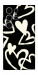 Чехол Black and white hearts для Galaxy S25 Ultra