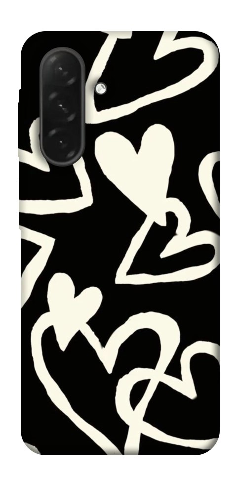 Чехол Black and white hearts для Galaxy A26 5G